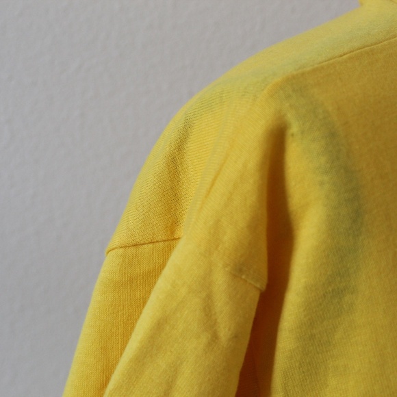 Vintage Marigold Yellow Elastic Waist T-Shirt Dress - Picture 6 of 10